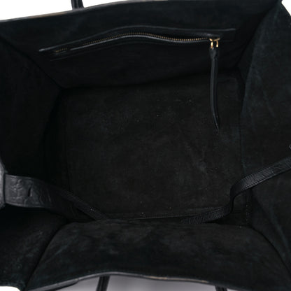 Celine Crocodile Embossed Calfskin Large Phantom Luggage Black 5 of 21