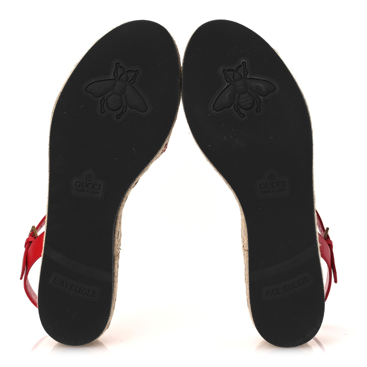 Cotton Malaga Kid Crochet Pearly GG Lilibeth Espadrille Platform Sandals 39 Hibiscus Red