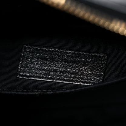 Saint Laurent Calfskin Matelasse Monogram Lou Camera Bag Black 7 of 12