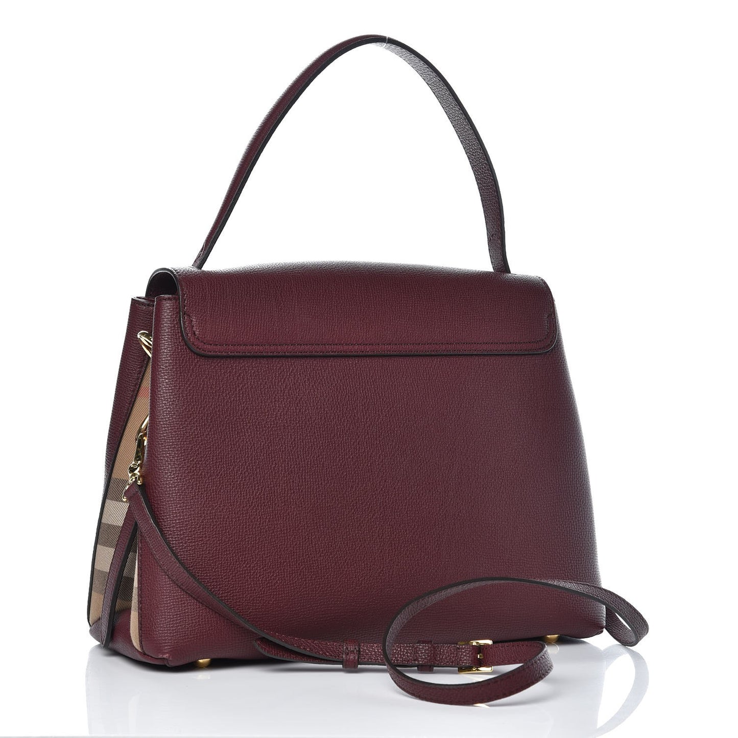 Derby Calfskin House Check Medium Camberley Burgundy