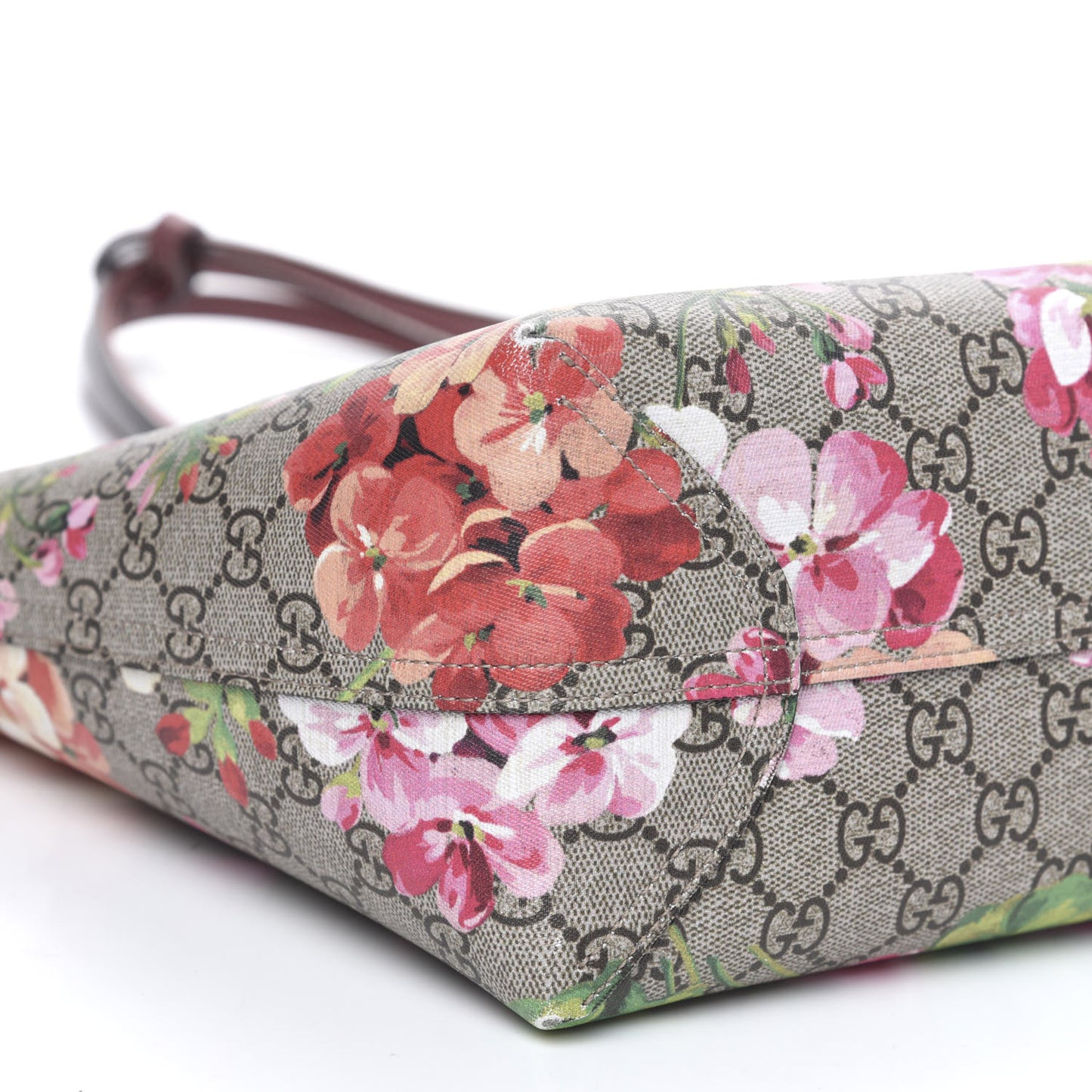 GG Supreme Monogram Blooms Medium Reversible Tote Beige Multicolor Dry Rose