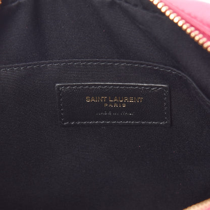 Saint Laurent Calfskin Matelasse Monogram Lou Camera Bag Bright Pink 6 of 9