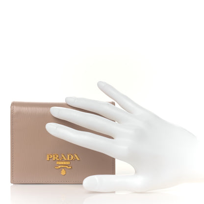 Prada Vitello Move Bi-Fold Wallet Powder Pink 2 of 8