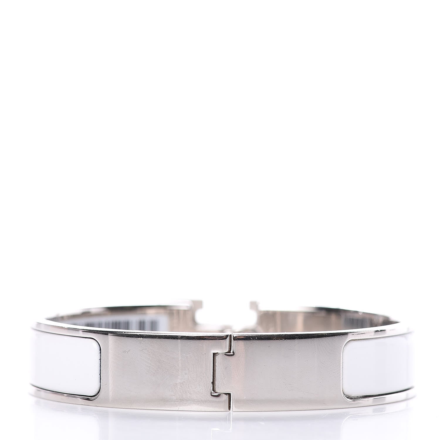 Hermes Enamel Narrow Clic Clac H Bracelet PM White 3 of 5