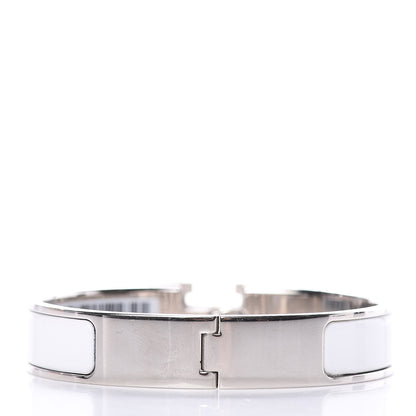 Hermes Enamel Narrow Clic Clac H Bracelet PM White 3 of 5