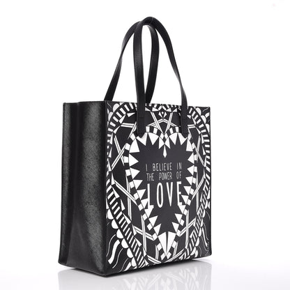 Givenchy Calfskin Power of Love Print Tote Black 4 of 14
