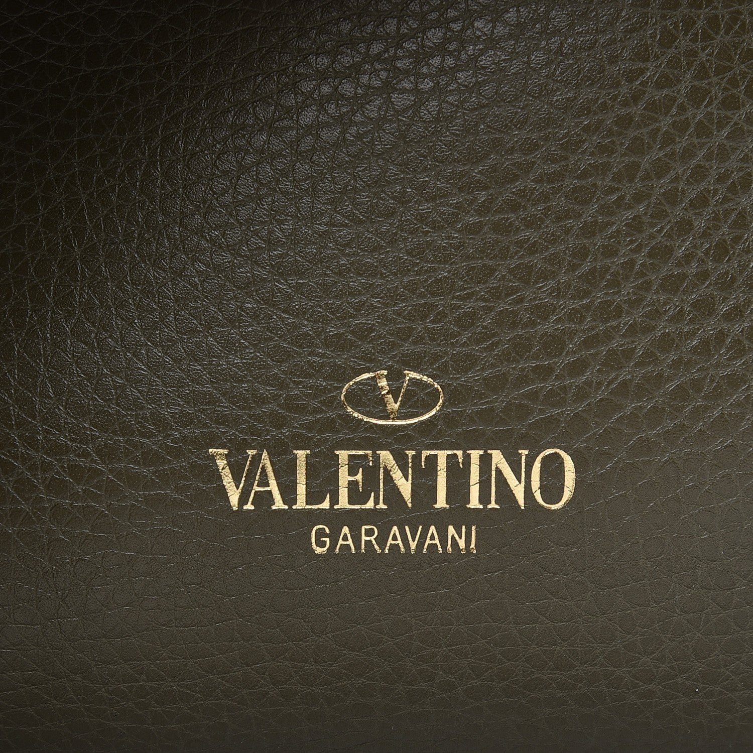 Valentino Garavani Grained Calfskin Medium Rockstud Backpack Army Green 7 of 8