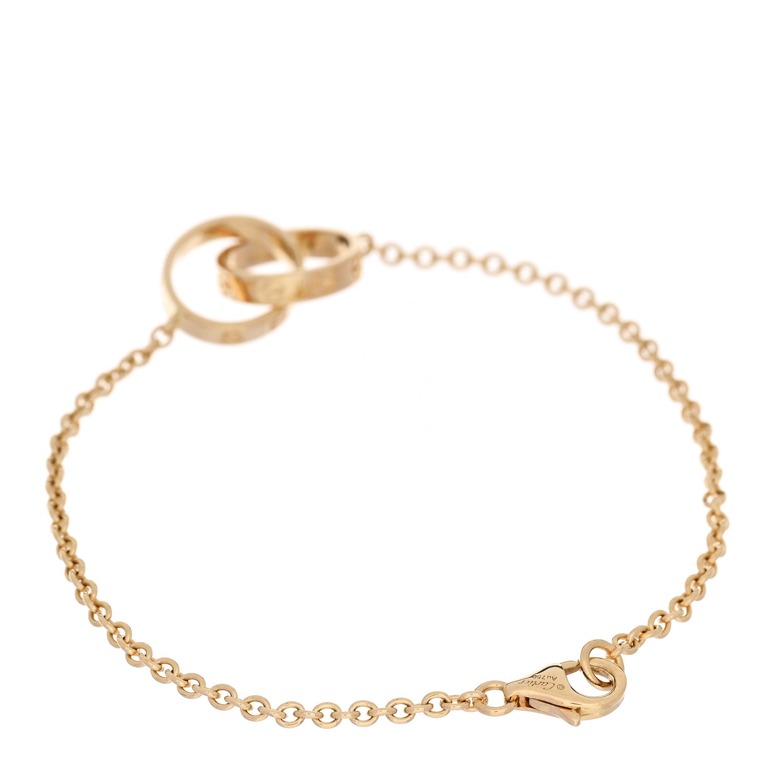 Cartier 18K Yellow Gold Interlocking LOVE Bracelet 2 of 5