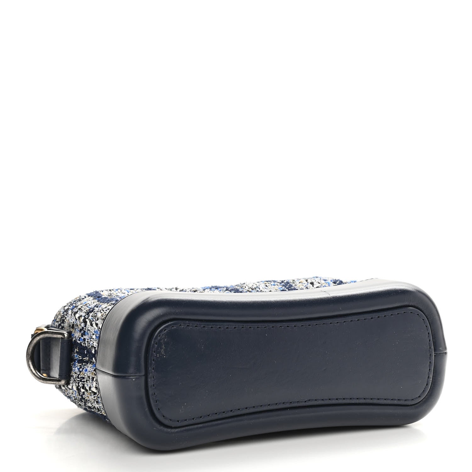 Chanel Tweed Calfskin Small Gabrielle Hobo Blue 4 of 12