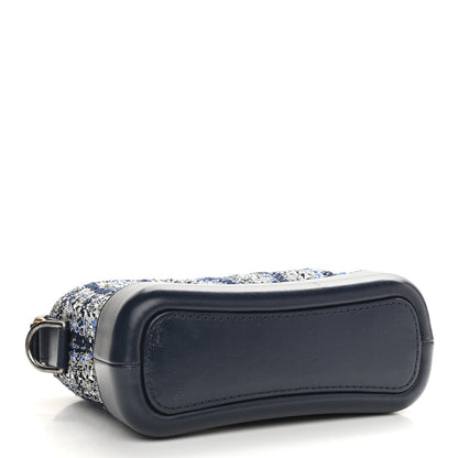 Chanel Tweed Calfskin Small Gabrielle Hobo Blue 4 of 12