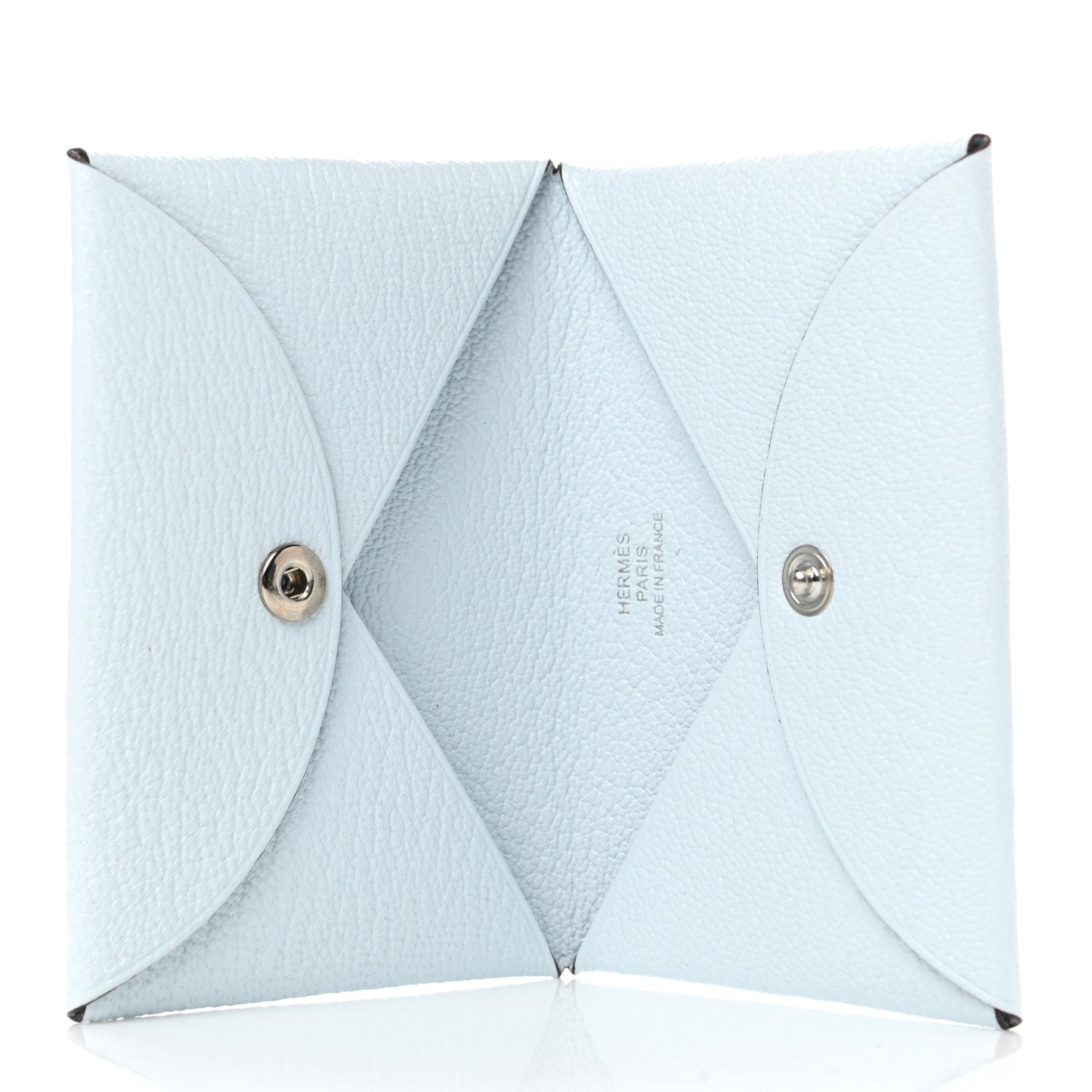 Chevre Mysore Calvi Card Case Bleu Brume