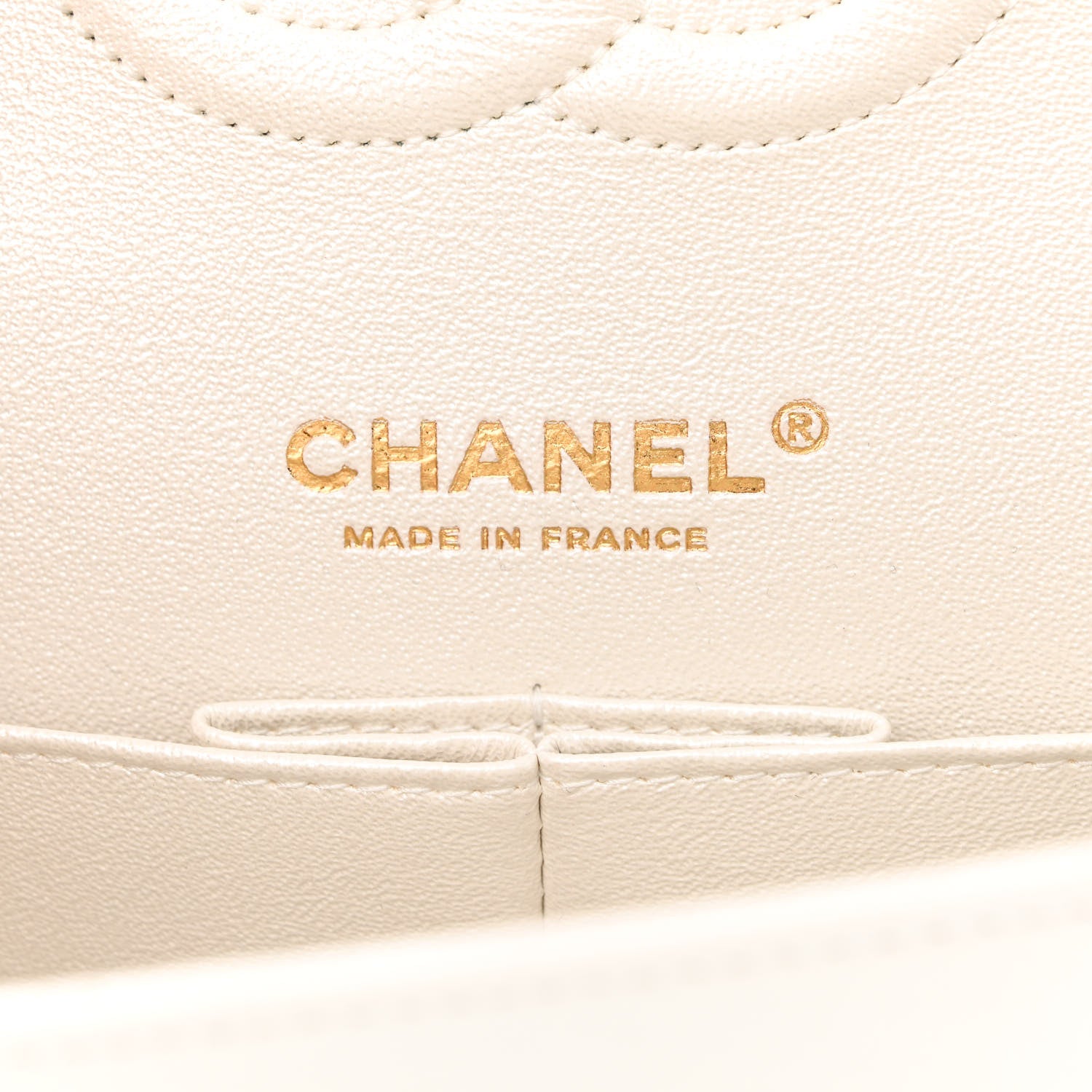 Chanel Iridescent Calfskin Quilted Medium Double Flap White 6 of 13
