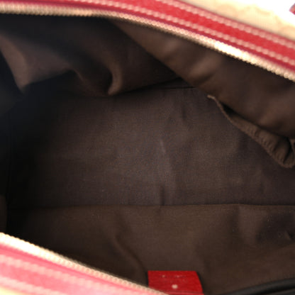 Gucci Monogram Small Princy Satchel Red 4 of 10