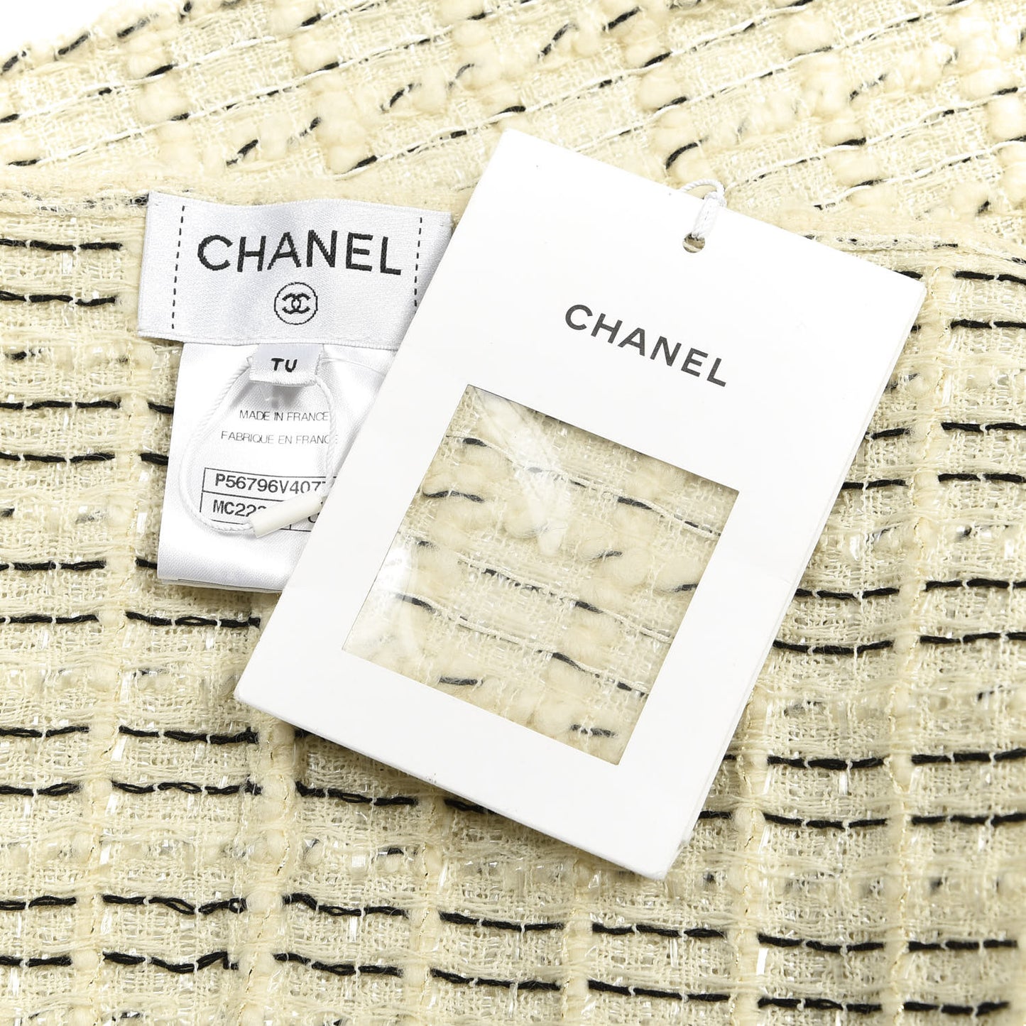 Fantasy Tweed Scarf Ivory