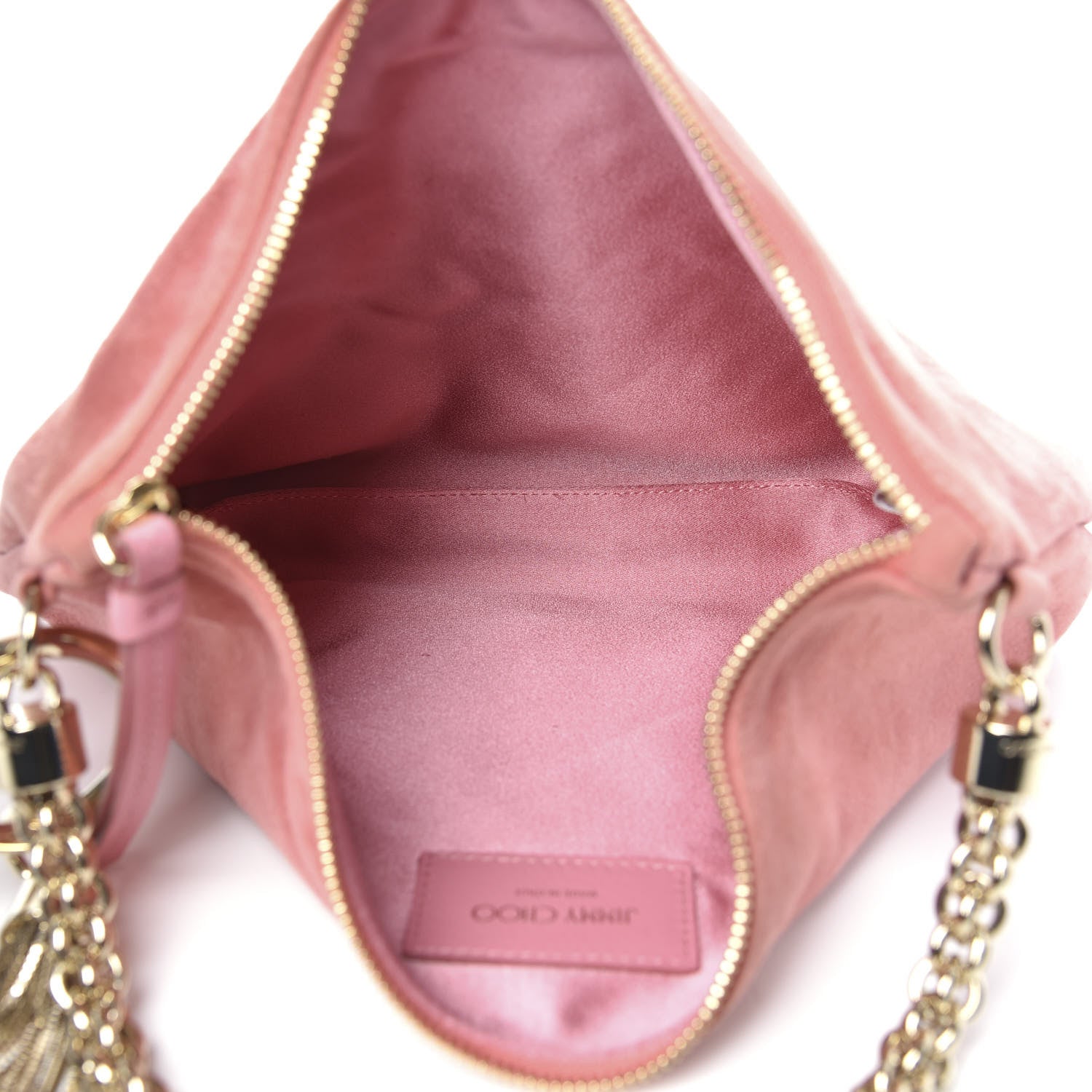 Jimmy Choo Suede Callie Shoulder Bag Candyfloss 5 of 9