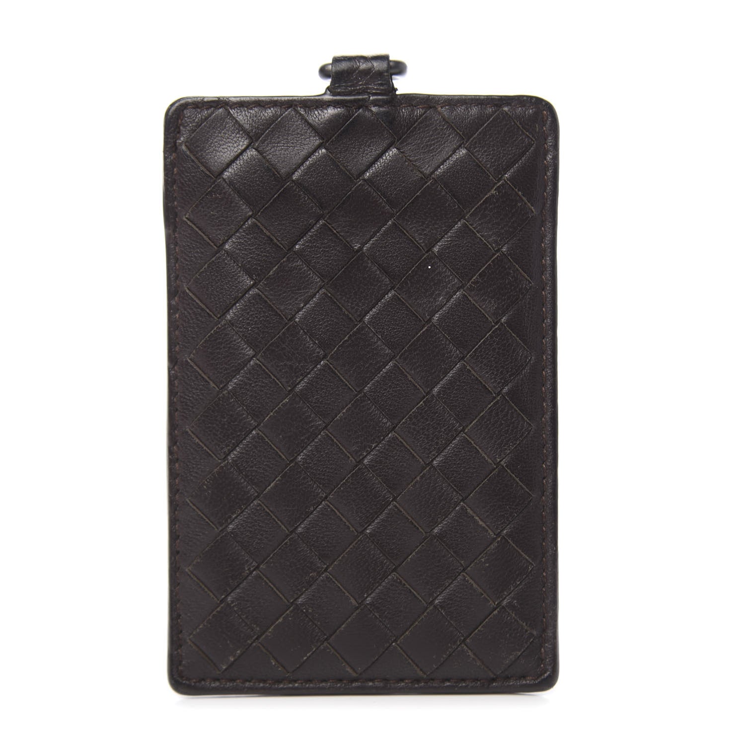 Bottega Veneta Nappa Intrecciato Card Case Ebano 1 of 7