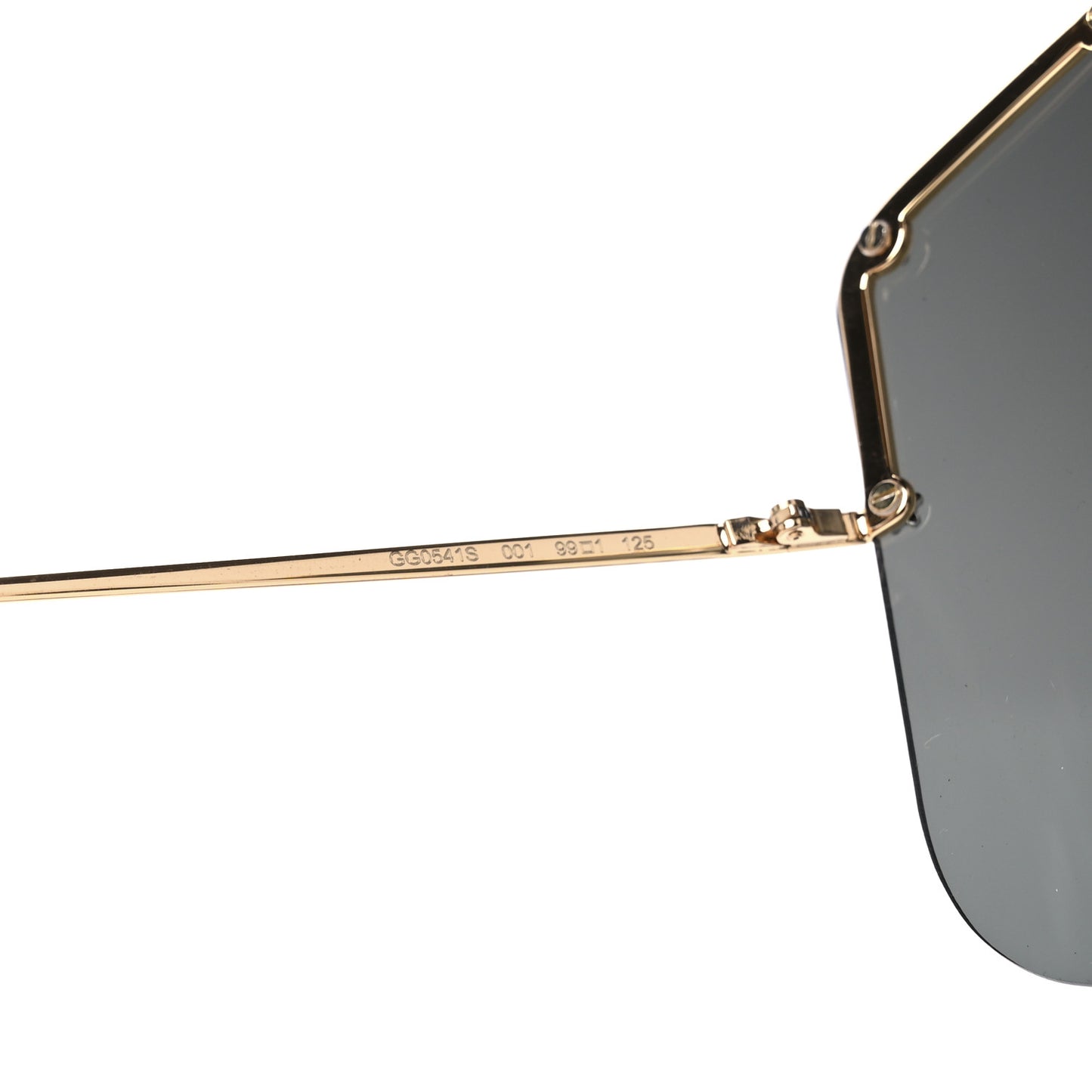 Acetate Oversized Aviator Star Sunglasses GG0541S Black