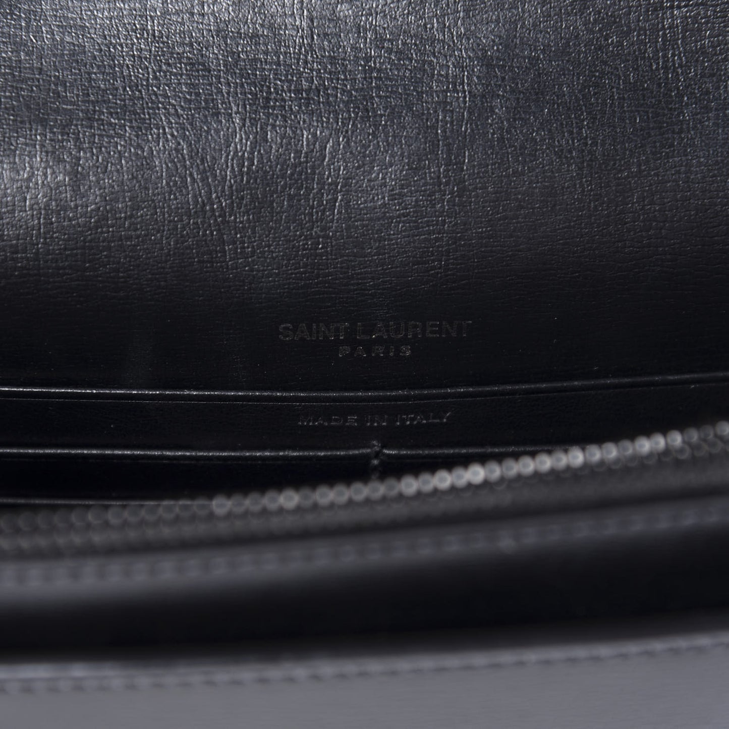 Calfskin Monogram Sunset Chain Wallet Black