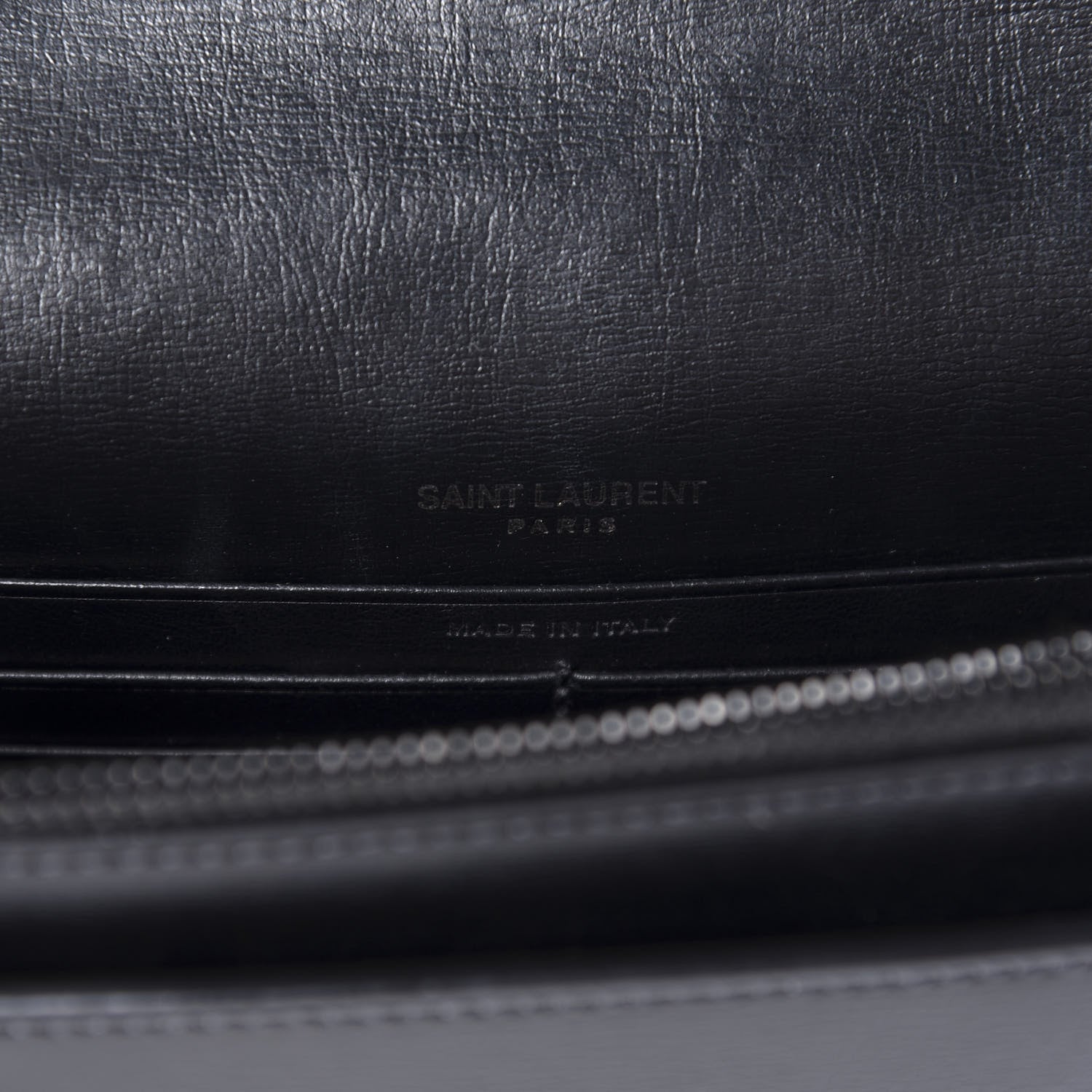 Saint Laurent Calfskin Monogram Sunset Chain Wallet Black 8 of 9