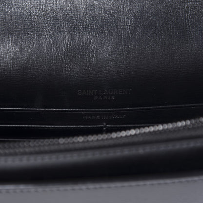 Saint Laurent Calfskin Monogram Sunset Chain Wallet Black 8 of 9