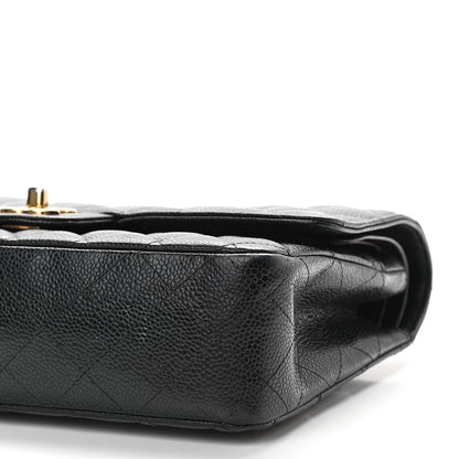 Chanel Caviar Quilted Medium Double Flap Black 9 of 12