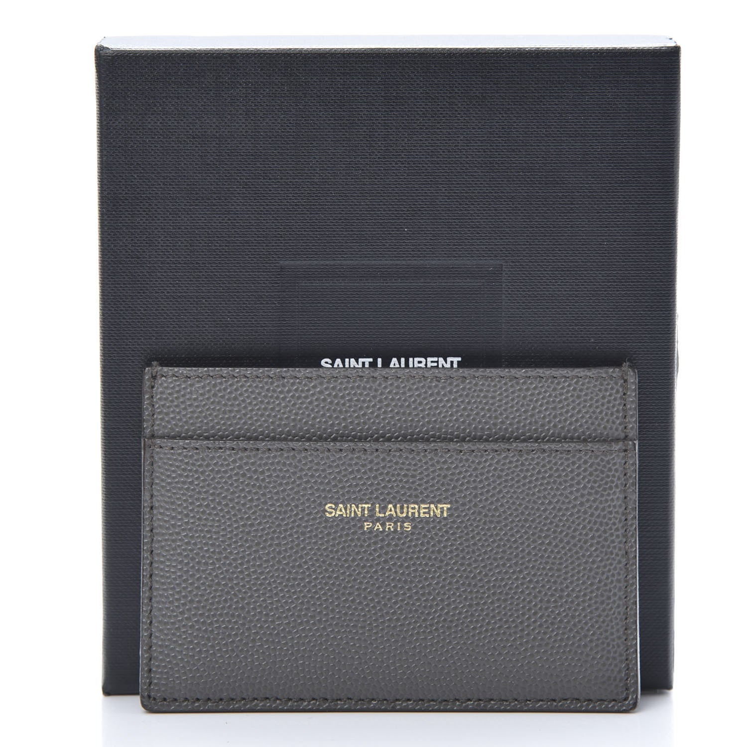 Saint Laurent Grain De Poudre Card Case Earth 8 of 8