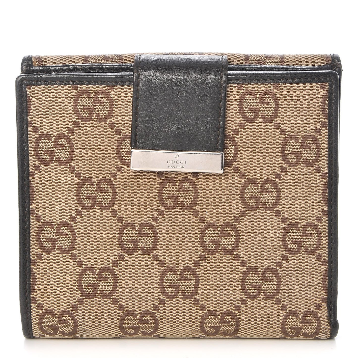 Monogram Compact Wallet Dark Brown