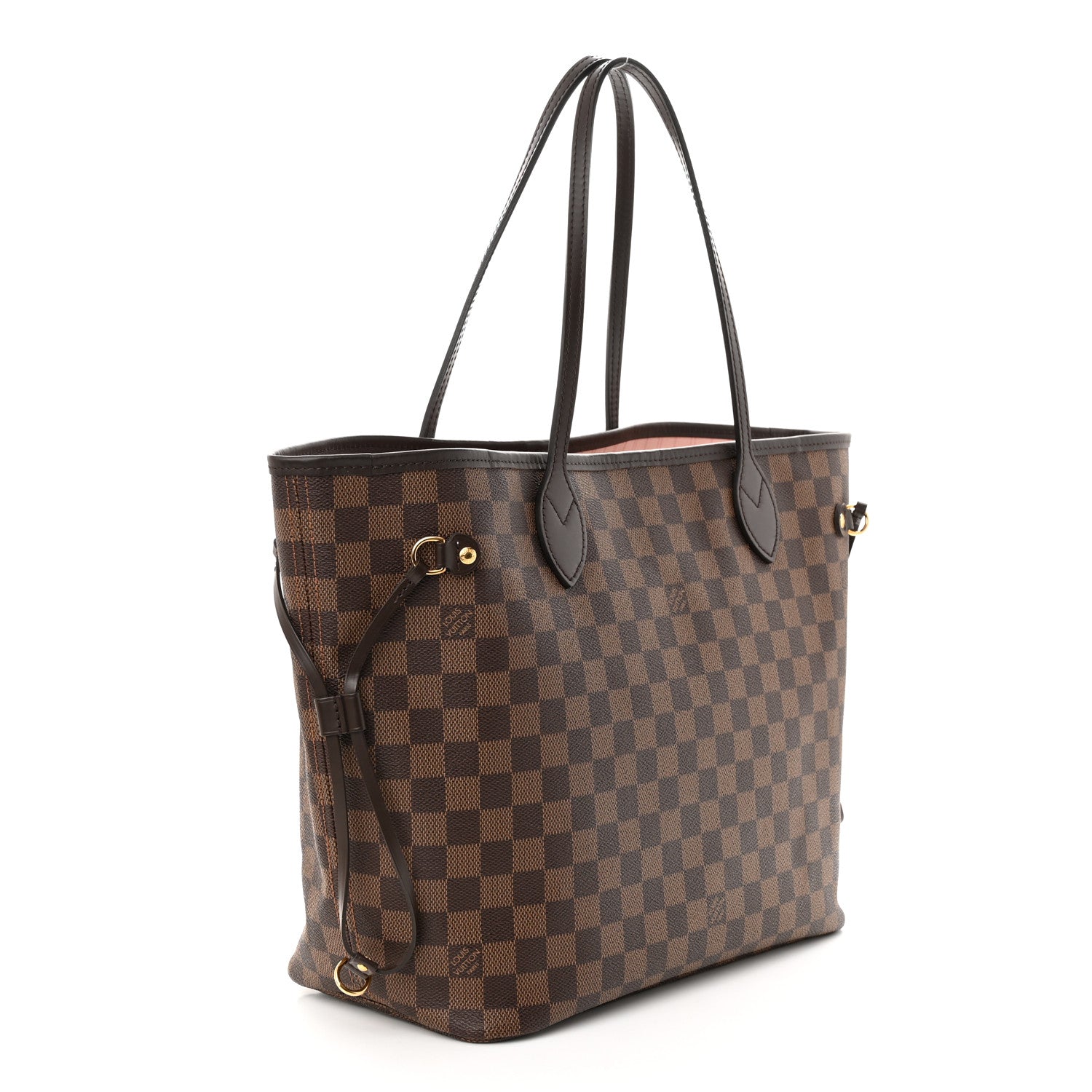 Louis Vuitton Damier Ebene Neo Neverfull MM Rose Ballerine 4 of 11