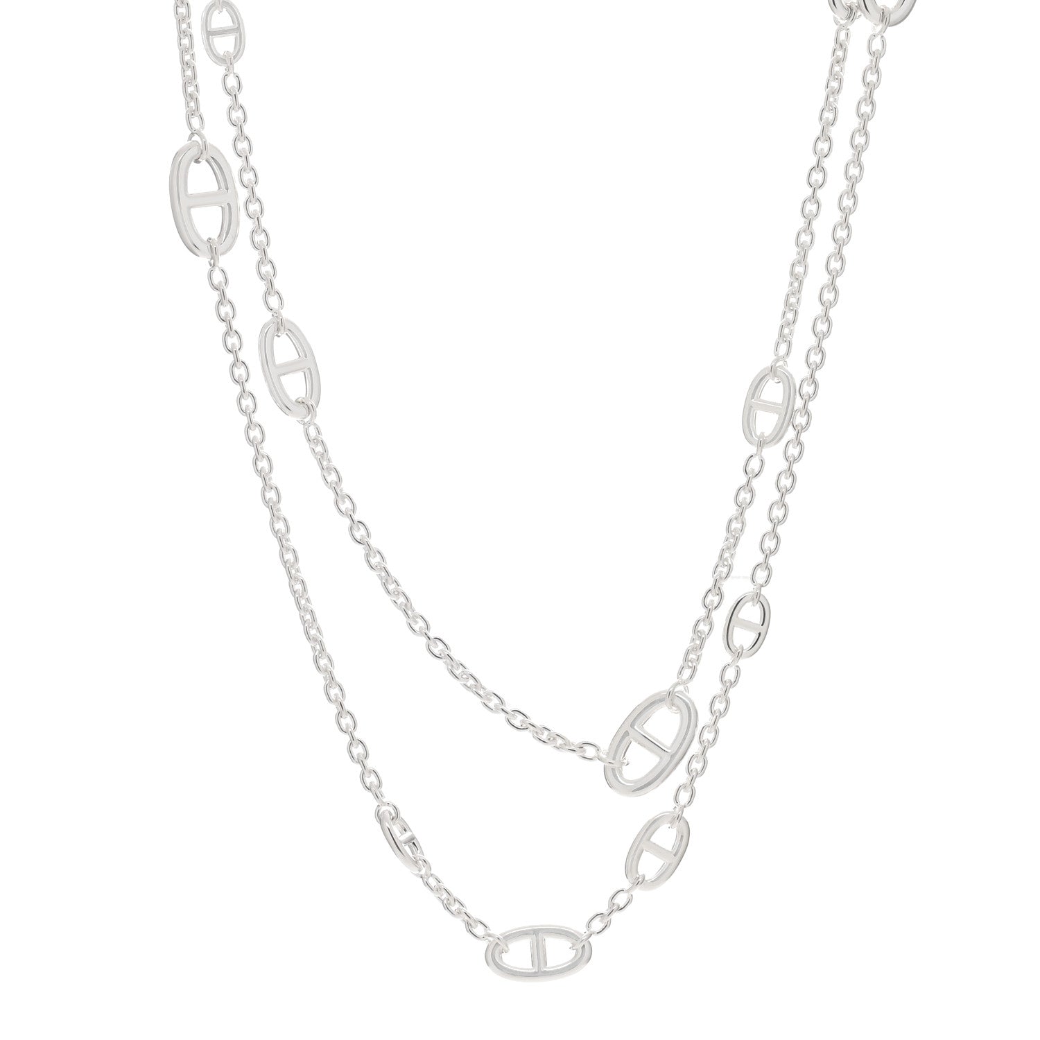 Hermes Sterling Silver Farandole Necklace 160 1 of 4
