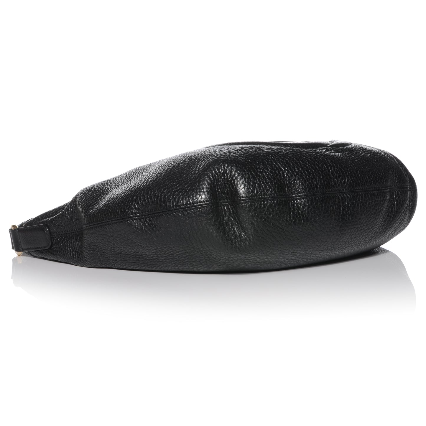Pebbled Calfskin Medium Soho Hobo Black