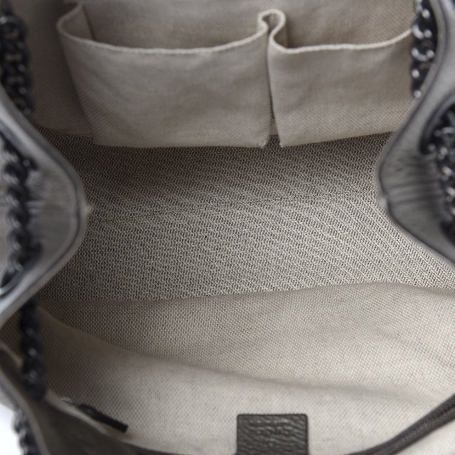 Metallic Pebbled Calfskin Medium Soho Chain Shoulder Bag Sasso