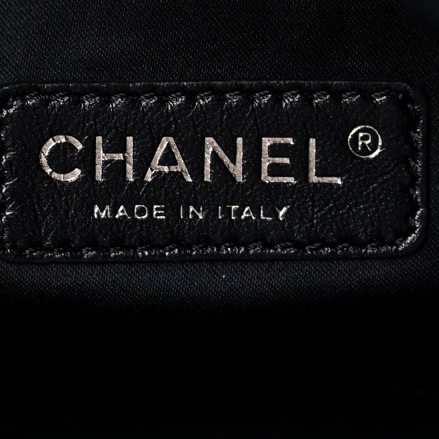 Chanel Distressed Glazed Caviar Quilted Large Elastic Tote Black 6 of 12