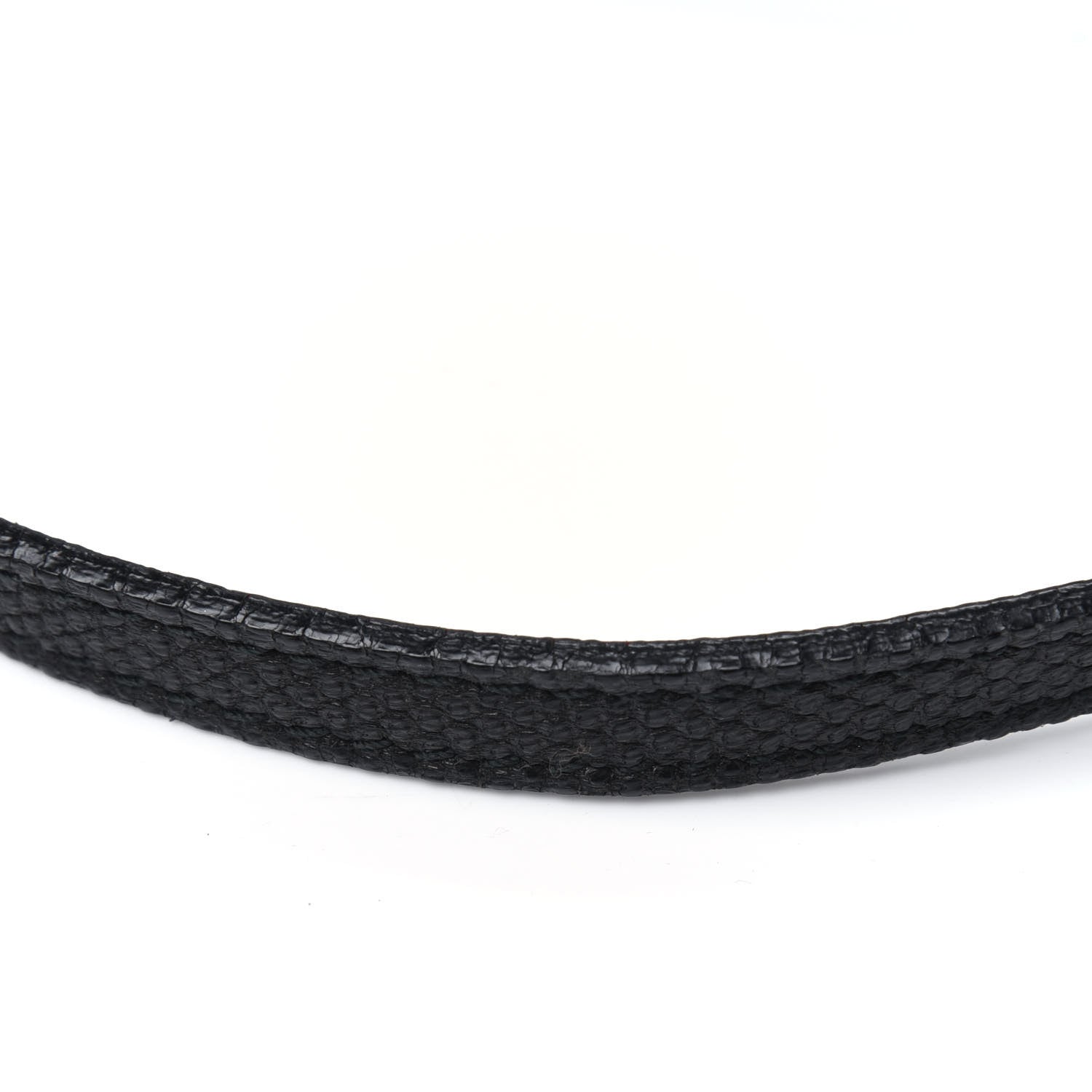 Gucci Calfskin Lizard Embossed Boat Pochette Black 21 of 22