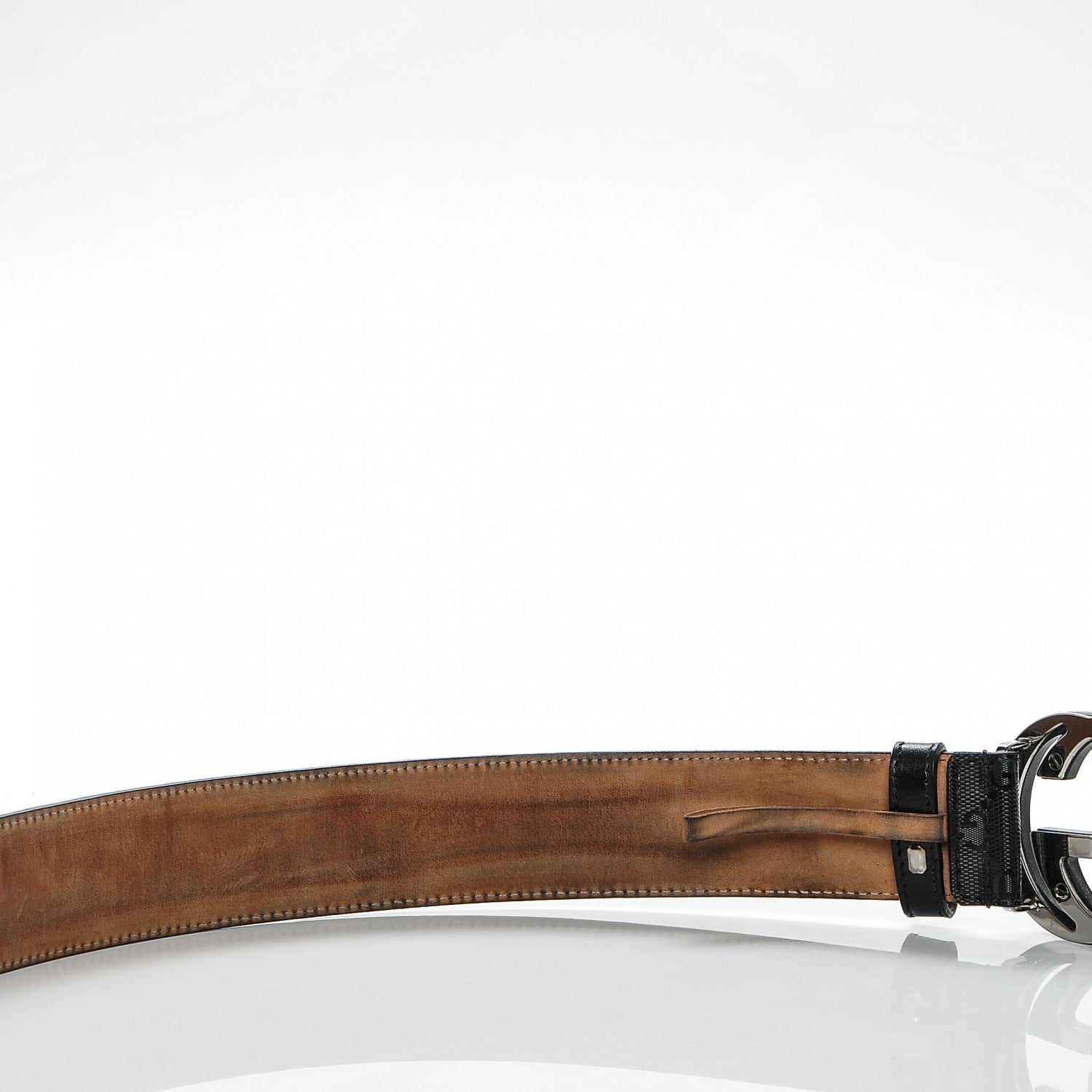 Gucci Imprime Monogram Interlocking G Belt 80 32 Black 6 of 6