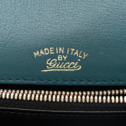 Gucci Suede Calfskin Small 1973 Shoulder Flap Bag Blue 7 of 12