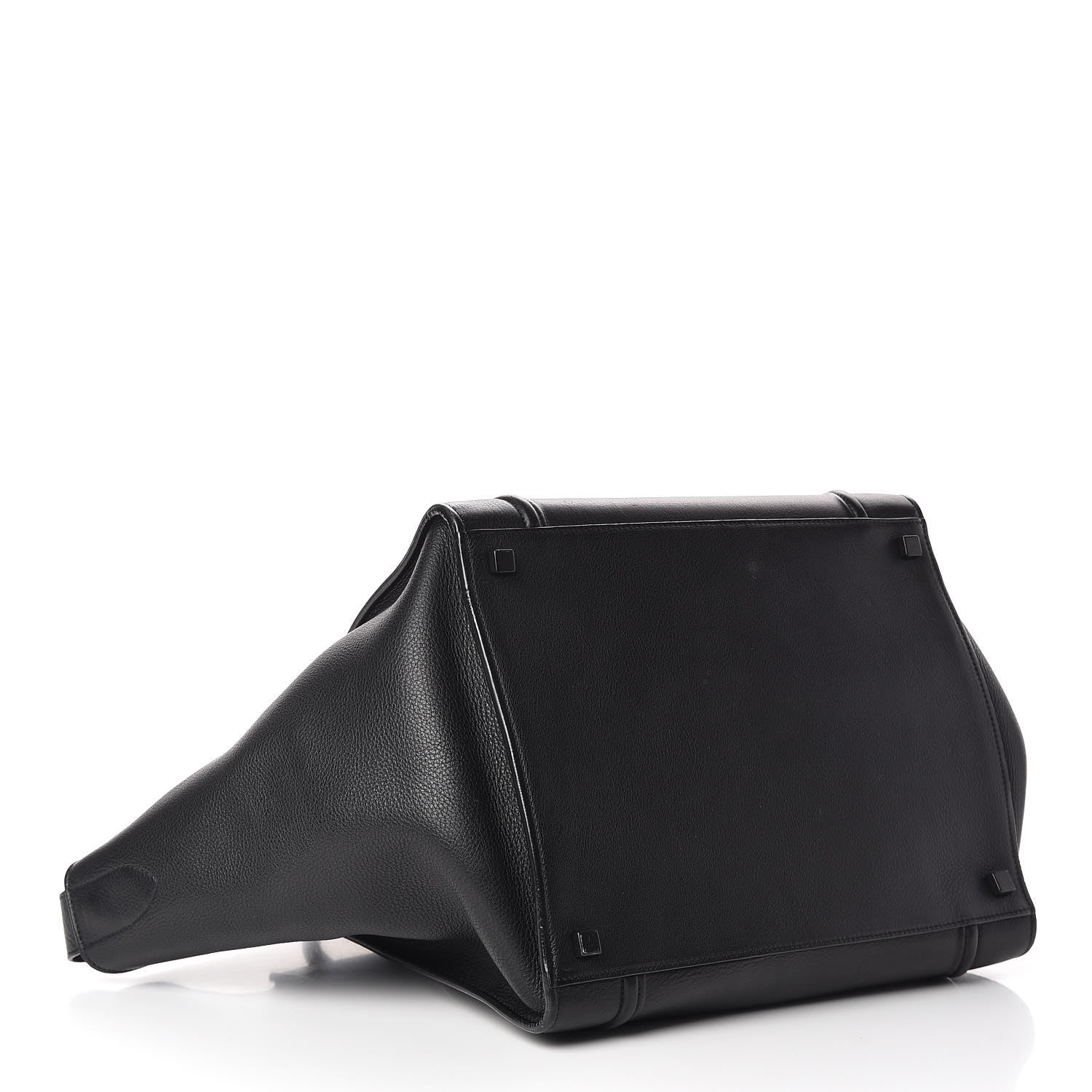 Celine Supple Calfskin Medium Phantom Luggage Black 4 of 12