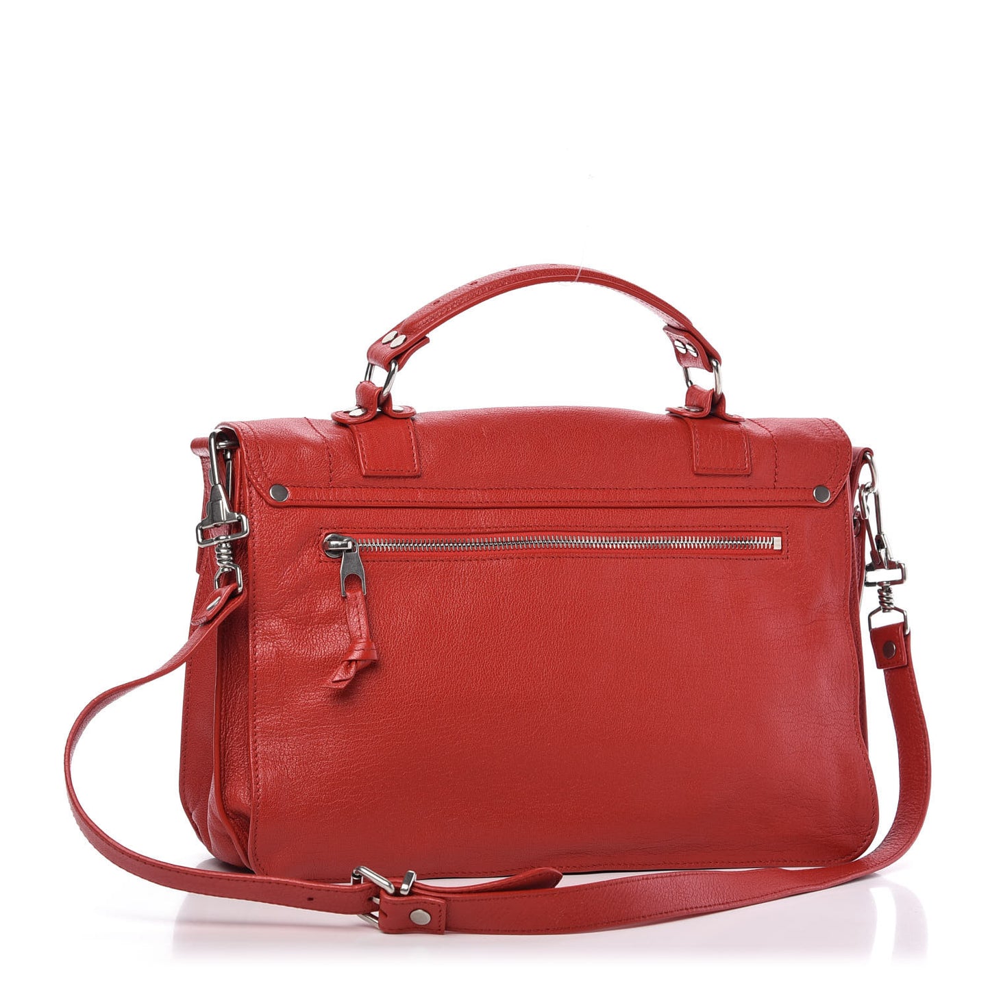 Lambskin Medium PS1 Satchel Red