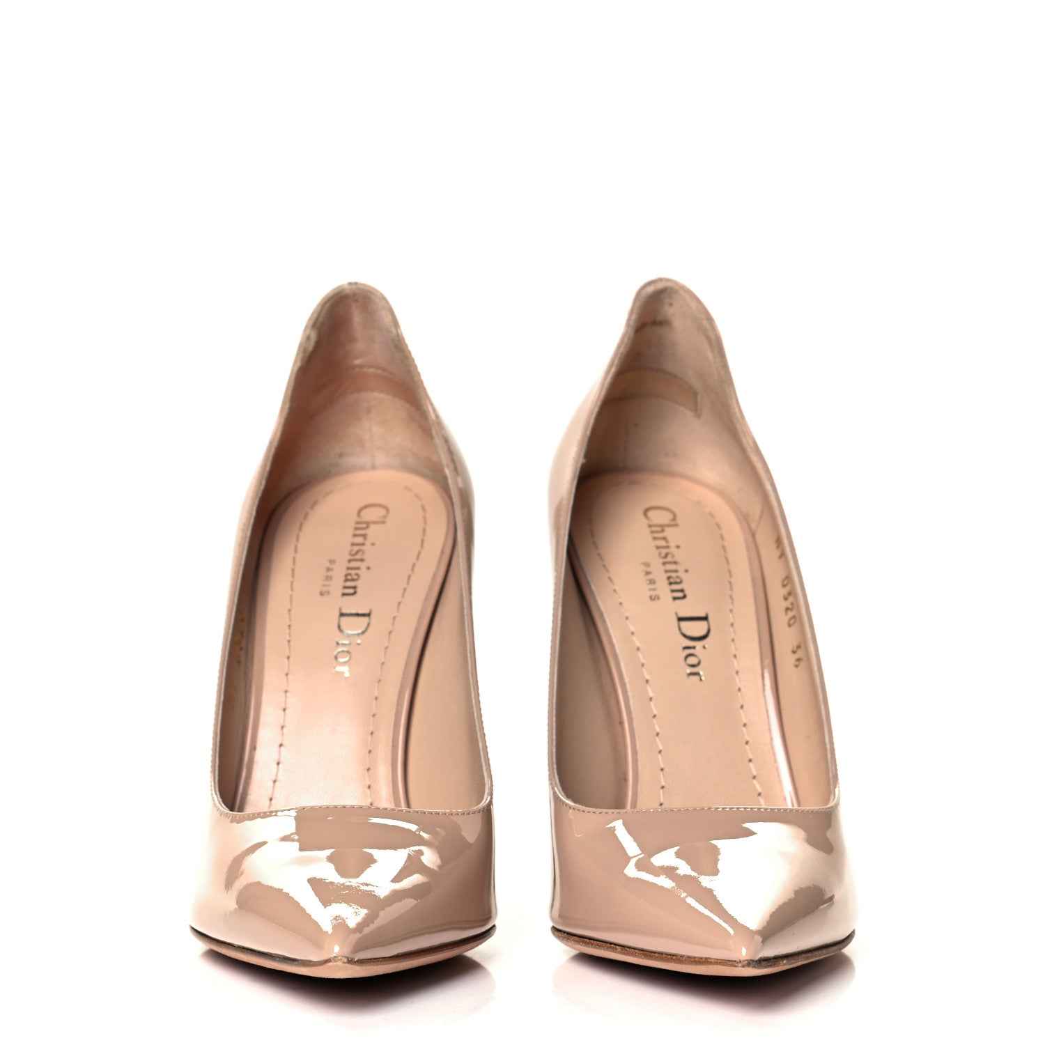 Christian Dior Patent D-Moi Pumps 36 Nude 2 of 8