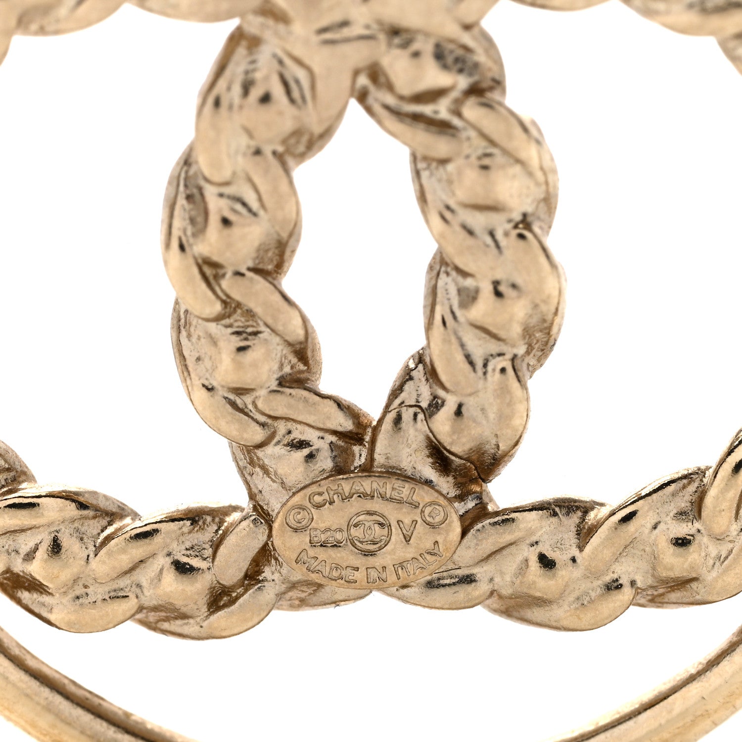 Chanel Baguette Crystal High Society CC Drop Earrings Gold 4 of 4