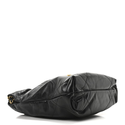 Chanel Shiny Calfskin Quilted Mini Chanel 22 Black 3 of 10