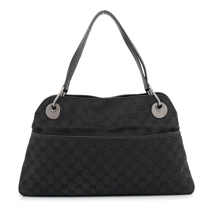 Gucci Monogram Medium Eclipse Shoulder Bag Black 1 of 11
