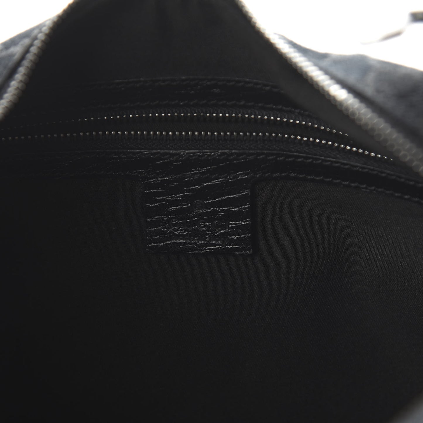 Monogram Medium Horsebit Chain Hobo Black