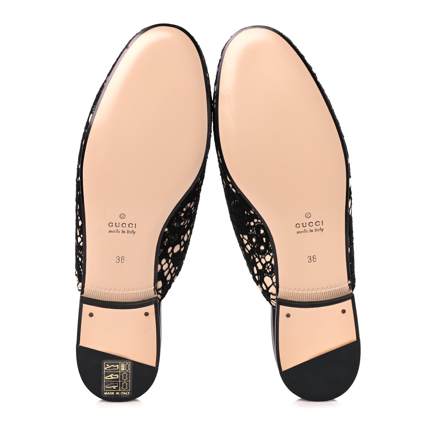 Lace Malaga Kid Womens Princetown Slippers 36 Black Skin Rose