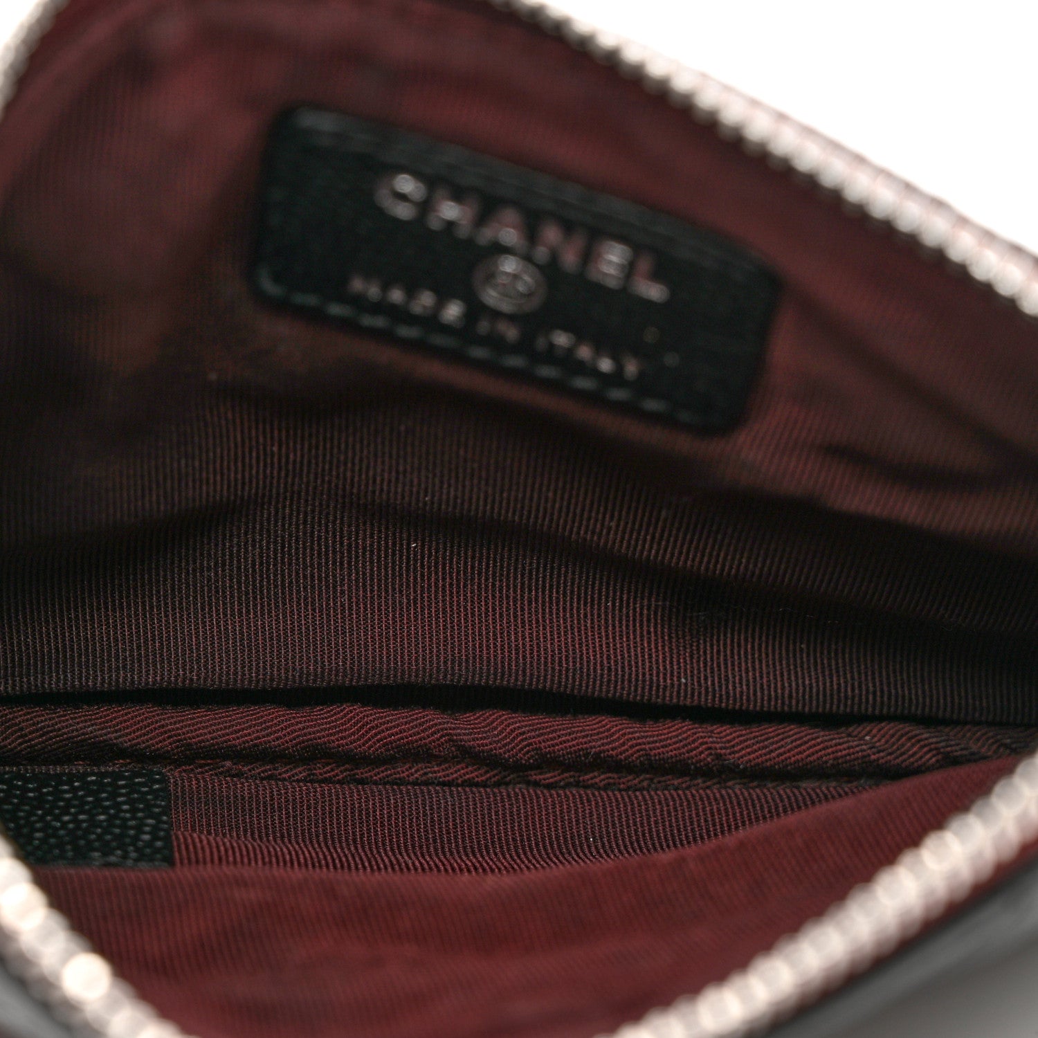 Chanel Caviar Quilted Small Cosmetic Case Black 5 of 8