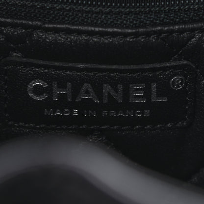Chanel Calfskin Stitched Medium Urban Luxury Drawstring Backpack Black 6 of 9