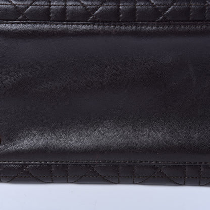 Christian Dior Lambskin Cannage Medium Lady Dior Dark Brown 12 of 18