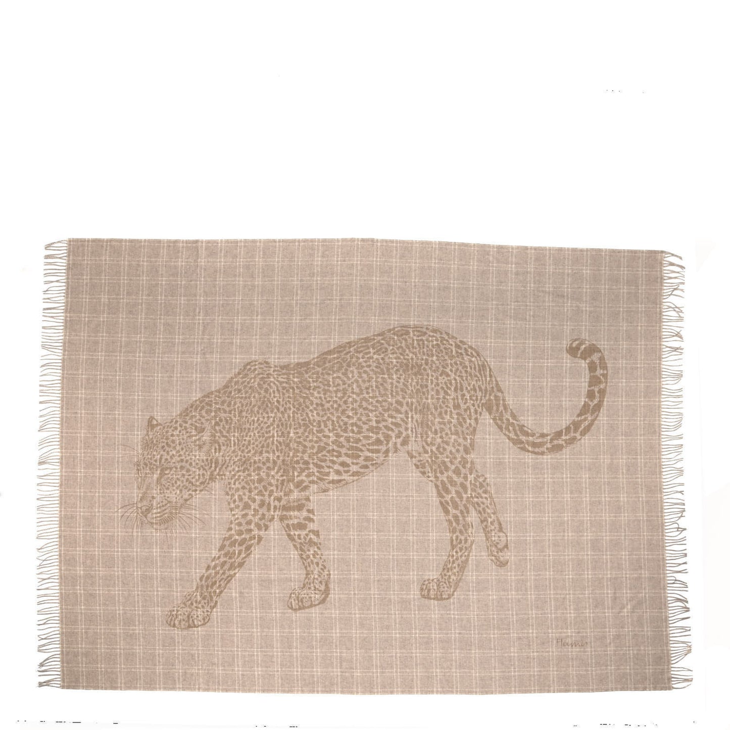 Cashmere Leosquare Throw Blanket