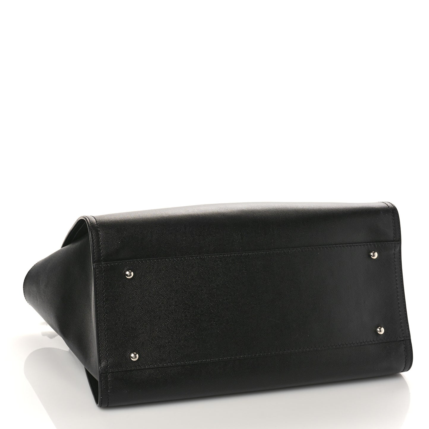 Caviar Medium Studded Deauville Tote Black