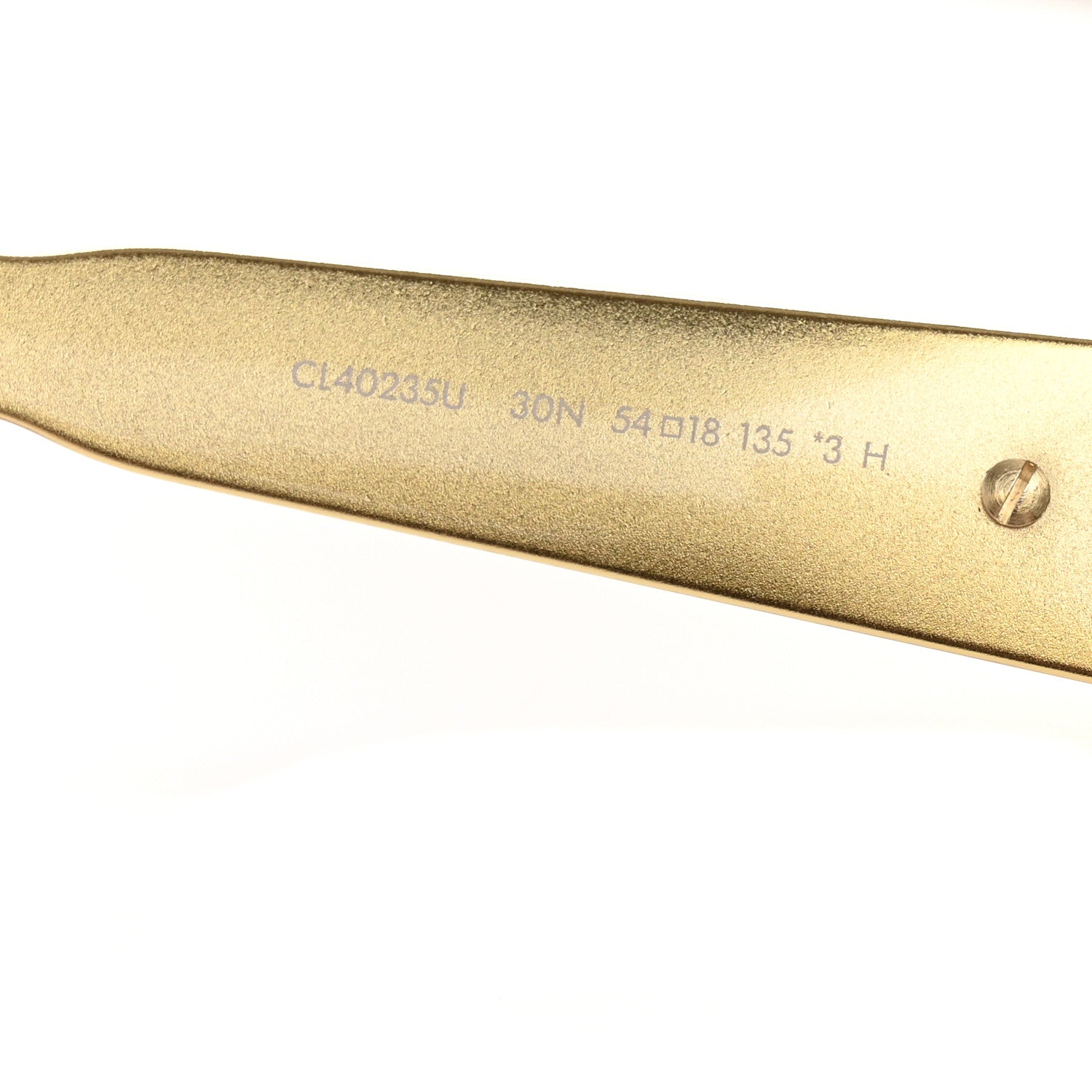 Celine Metal Triomphe 01 Sunglasses CL40235U Gold Green 6 of 7