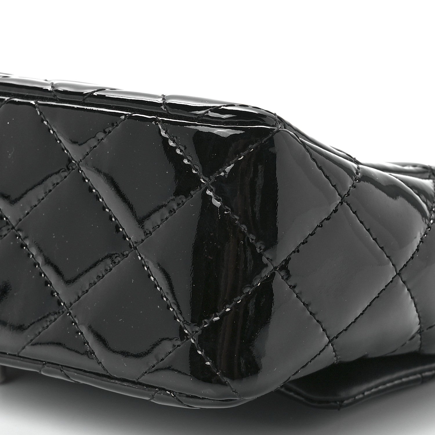 Chanel Patent Calfskin Quilted Mini Rectangular Flap Black 12 of 12